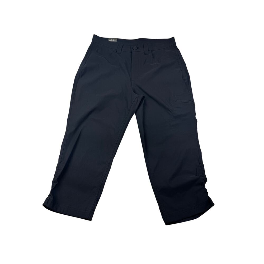 Eddie Bauer Rainier Capris Black Lightweight Activewear Hiking Women's Size 10 - Picture 2 of 9